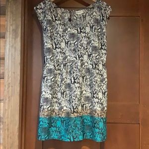 Snakeskin print maternity blouse